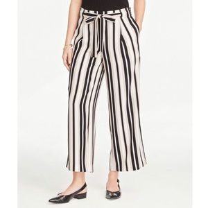 NWT Blogger favorite Striped Tie Waist Ankle Pants